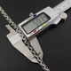 Мужская серебряная цепочка Ручеёк черненая 55 см ширина 6 мм 1067/32/55 - изображение 13