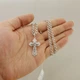 Комплект мужская серебряная цепочка и ажурный крестик серебро Харьков Цепь черненая 55 см вес 13 гр 3511+1057/13/55 - изображение 4