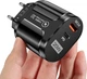 Сетевое зарядное устройство TRw USB Type-C Super Charge/Quick Charge 3.0 PD 20W Black (HbP050559) - изображение 3