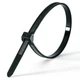Хомут пластиковий стяжка Nylon Cable Tie Black 100×3 мм 100 штук - зображення 2