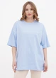 Футболка Solo оверсайз короткий рукав One Size Голубой Wm1657 - изображение 1