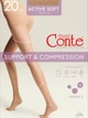 Колготи 20 Den жіночі великих розмірів Conte Elegant Active Soft 14С-71СП 5 р Бежеві (5904988510276) - зображення 1
