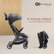 Wózek spacerowy Kinderkraft Nubi 2 Cloudy Grey (5902533922062) - obraz 6