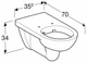 Унитаз подвесной GEBERIT Selnova Comfort 501.046.00.7 Rimless без сиденья для людей с ограниченными физическими возможностями - изображение 2
