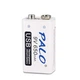 Акумулятор Крона 9В 650mAh PALO Li-Ion (6F22) заряджання micro-USB - 1 штука - зображення 2
