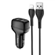 Автомобильное зарядное устройство Hoco Z36 2xUSB|2.4A + Кабель Lightning в комплекте (Black) - изображение 7