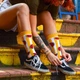 Носки Unisex Neseli Daily Арбузы в полосу, Желтые 37-44р. - изображение 3