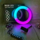 Комплект блогера Ringlight кольцевая LED лампа MJ26 RGB 26 см c штативом 2 м и Bluetooth кнопкой для телефона - изображение 11