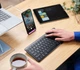 Компактна бездротова (Bluetooth та 2,4G) акумуляторна клавіатура TRUST LYRA - iOS, iPadOs, MacOS, Android Blue УКР/АНГЛ (TR25095) - зображення 7