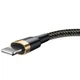 Кабель Baseus Cafule Cable Lightning – USB 1.0 м 2 A Black-Gold (CALKLF-BV1) - изображение 5