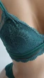 Комплект нижнего белья бюстгальтер и трусики New Style S/M зеленый (2-211) - изображение 7