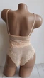 Комплект нижнего белья удлиненный топ и трусики New Style S/M персиковый (2-208) - изображение 3