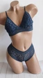 Комплект нижнего белья бюстгальтер бралет и трусики New Style S/M синий (2-209) - изображение 4