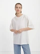 Футболка оверсайз женская ROZA 211204 XL Молочная (4824005676642) - изображение 1