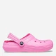 Chodaki dziecięce dla dziewczynki ocieplane Crocs Classic 207010-6SW 33-34 Różowe (191448894525) - obraz 1