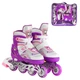 Ролики детские Best Roller 62170-L, размер 38-42, фиолетовый, с подсветкой - изображение 1