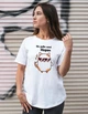 Футболка женская трикотажная базовая однотонная с прикольным принтом Не роби мені Нерви L белая - изображение 1