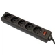 Сетевой фильтр питания Defender ES 1.8m 5 роз. black (99484) - изображение 2