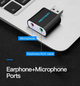 Внешняя звуковая карта Vention USB 2 в 1 (VAB-S17-BK) - изображение 4