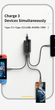Зарядний пристрій Essager 65W GaN 2 USB-С & 1 USB-A QC3.0 PD3.0 Fast Charge - зображення 4