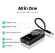 Внешняя звуковая карта Ugreen CM129 USB 2.0 с регулятором громкости, 15cm - изображение 2