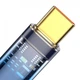 Кабель Baseus Explorer USB-USB Type-C, 5A, 100W, 1м Blue (CATS000203) - зображення 3
