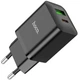 Сетевое зарядное устройство Hoco N28 Founder PD20W+QC3.0 charger Black - изображение 1