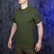 Чоловічі трикотажні футболки з коротким рукавом прямого крою ПОЛО Loft хакі 2XL 1-LOFTX-2XL - зображення 6