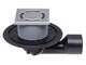 Трап для балконів і терас DN50/75 поворотний з морозостійкою запахозапираючою заслонкою Hutterer & Lechner HL 80 - зображення 1