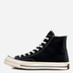 Жіночі кеди високі Converse Chuck 70 Canvas 162050C 38 (5.5US) 24.5 см Black/Black/Egret (888755675199) - зображення 4