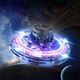 Летающий cпиннер бумеранг с LED подсветкой Синий (1012-319-00) - изображение 1