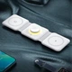 Бездротова зарядна станція ESSAGER Essager 3 в 1 15W біла (1012-332-00) - зображення 5