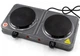 Електроплита кухонна настільна Domotec MS-5822 2кф. 2000Вт.Сіра - изображение 1