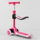 Самокат трехколесный Best Scooter JS-41008/63204, с сидением, алюминиевый руль, 3 колеса PU со светом, d=12 см - изображение 4