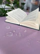 Скатерть однотонная с Тефлоновым покрытием хлопковая Водоотталкивающая 110х140 см Лавандовая - изображение 3