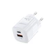 Зарядний пристрій Choetech GaN USB-A/USB-C 33W QC3.0/PD/PPS (PD5006-EU-WH) - зображення 2