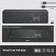 Klawiatura bezprzewodowa Logitech MX Keys Advanced Wireless Illuminated Graphite (920-009415) - obraz 9
