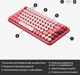 Клавіатура бездротова Logitech POP Keys Wireless Mechanical Keyboard Heartbreaker Rose (920-010737) - зображення 6