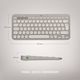 Klawiatura bezprzewodowa Logitech K380 Multi-Device Bluetooth Sand (920-011165) - obraz 7
