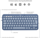 Klawiatura bezprzewodowa Logitech K380 for Mac Multi-Device Bluetooth Keyboard Blueberry (920-011180) - obraz 6