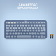 Klawiatura bezprzewodowa Logitech K380 for Mac Multi-Device Bluetooth Keyboard Blueberry (920-011180) - obraz 9