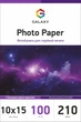 Фотобумага Galaxy 10x15 (100л) 210г/м2 Глянцевая (GAL-A6HG210-100) - изображение 1