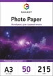Фотопапір Galaxy A3 (50л) 215г/м2 Глянцева (GAL-A3HG215-50) - зображення 1