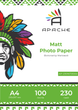 Фотопапір Apache A4 (100л) 230г/м2 матова (AP-230M/100A4) - зображення 1