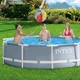 Каркасный бассейн семейный Intex 26700 305x76см 4485л Серый - изображение 6