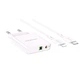 Сетевое зарядное Borofone BA69A Resource PD20W+QC3.0 charger + кабель Type-C to Lightning (EU) Белый - изображение 2