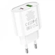 Мережевий зарядний пристрій Hoco C95A 20 Вт PD QC3.0 USB-C/USB-A/Lightning з кабелем USB-C – Lightning 1 м білий - зображення 4