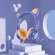 Навушники HOCO W36 Cat Ear з мікрофоном Midnight Blue (6931474770400) - зображення 4