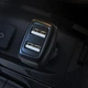 Автомобільний зарядний пристрій HOCO Z36 Leader dual port car charger set(iP) Black (6931474727732) - изображение 8
