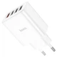 Мережевий зарядний пристрій HOCO C102A Fuerza QC3.0 four-port charger 18W White (6931474777713) - изображение 5